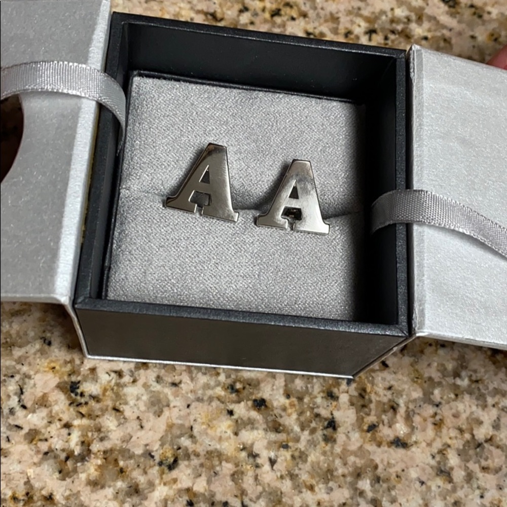 Set of letter “A” cufflinks